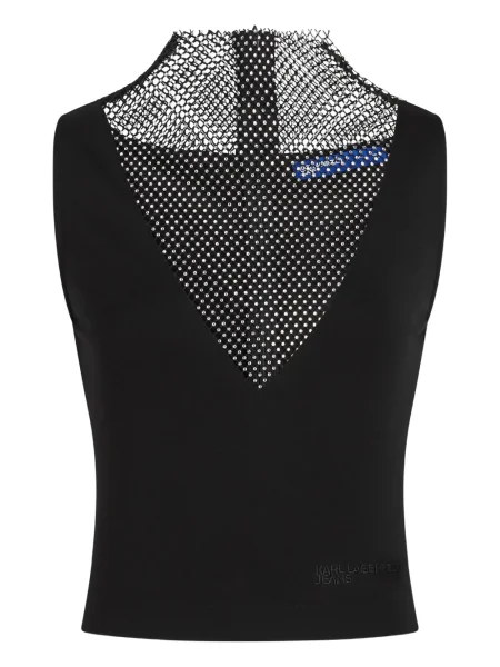 Топ Karl Lagerfeld Jeans черно