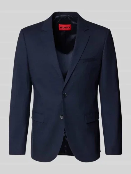 Marynarka do garnituru o kroju regular fit z dodatkiem wełny model ‘ARTI’ Hugo granatowa