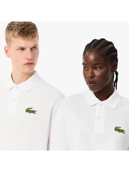 Поло Lacoste белое