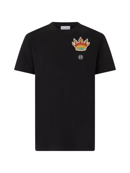 Tricou Philipp Plein cu broderie negru