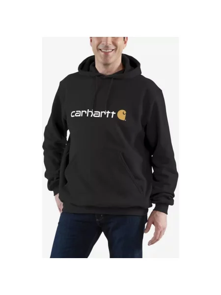 Bluza z kapturem Carhartt Signature Logo czysty S czarny