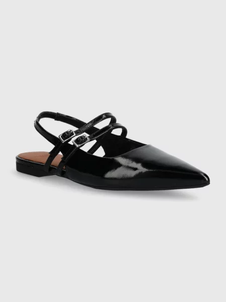 Vagabond Shoemakers bőr balerina cipő HERMINE nyitott fekete