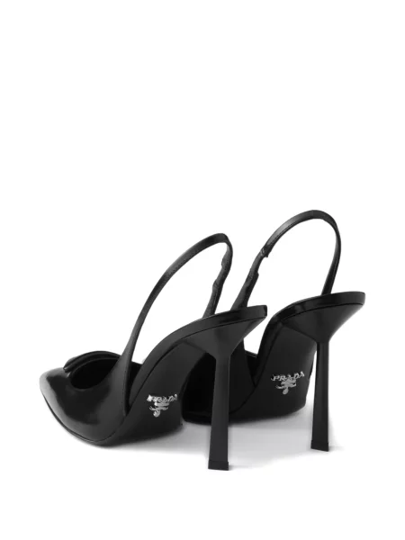 Pantofi cu toc Prada slingback negru