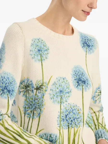 Pulover Oscar De La Renta alb