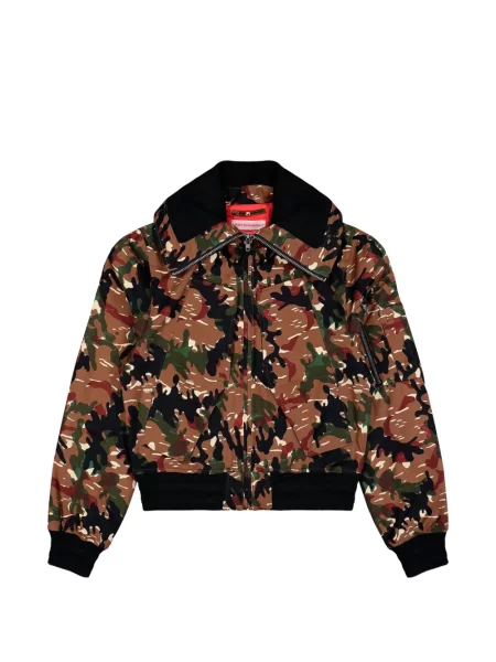 Geacă bomber Walter Van Beirendonck cu model camuflaj maro