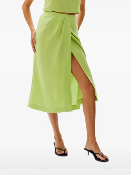 Top Casa Raki cu gât halter verde