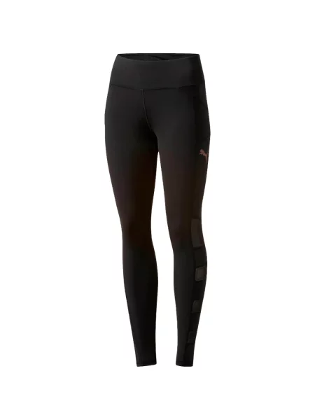 Leggings Puma plasă negru
