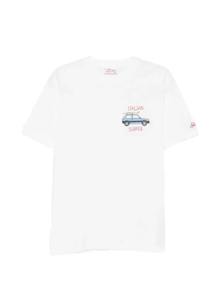Tricou Mc2 Saint Barth cu imagine alb