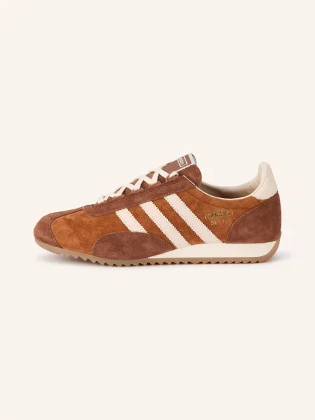 Sneakersy Adidas Originals skórzane brązowe