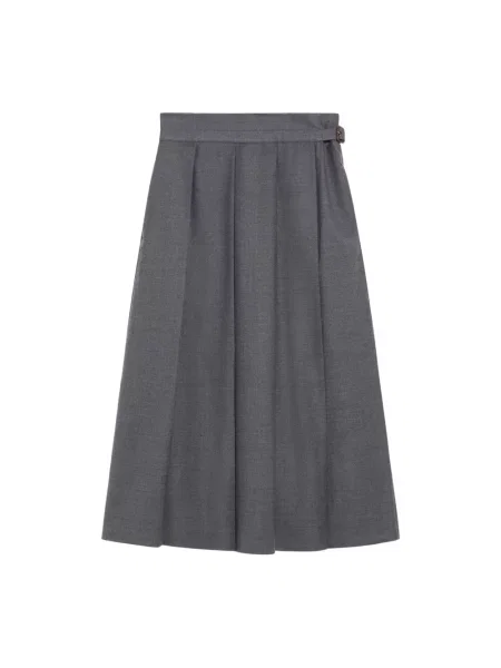 Spódnica midi Max Mara szara