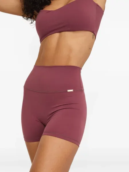 Pantaloni scurți Amada Wear cu talie înaltă roșu