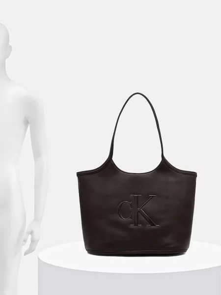 Shopper táska Calvin Klein barna