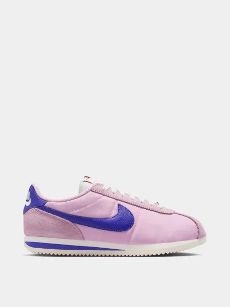 Кожаные повседневные кроссовки Nike Cortez розовые