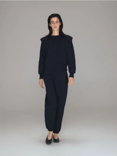 Reserved Dresowe spodnie czarny