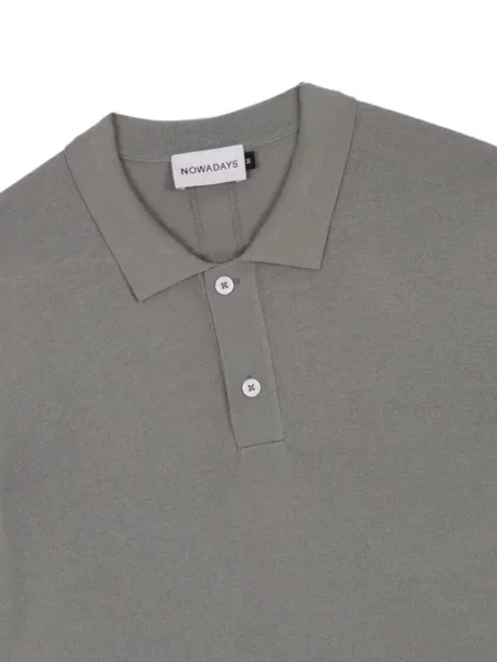 Scurt tricou polo Nowadays gri