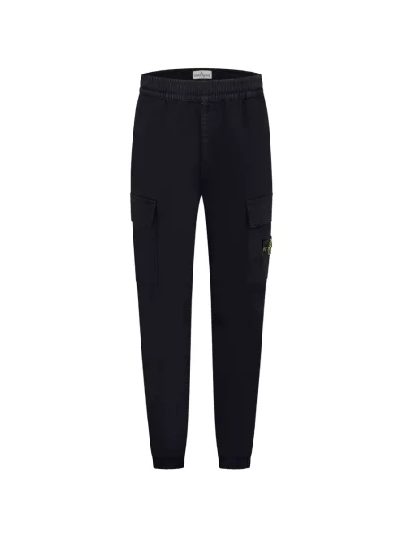 Spodnie cargo dziecięce Stone Island czarne