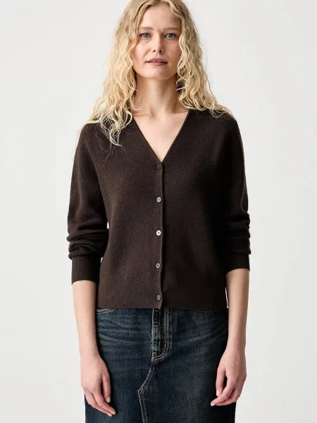Marc O'Polo cardigan pentru femei cu lână maro