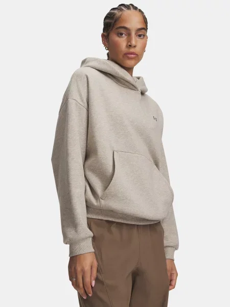 UNDER ARMOUR bluza dresowa Icon Fleece Hoodie XS beżowy