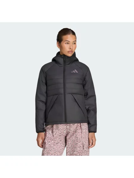 ADIDAS TERREX Outdoorová bunda tmavě šedá černá