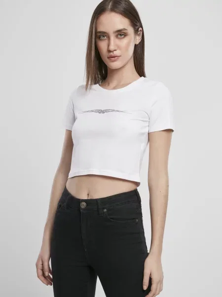 Cropp tricou Mister Tee alb