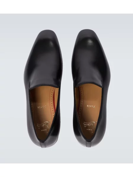 Pantofi loafer Christian Louboutin din piele negru