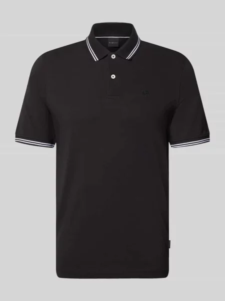 Koszulka polo Bugatti z logo czarna