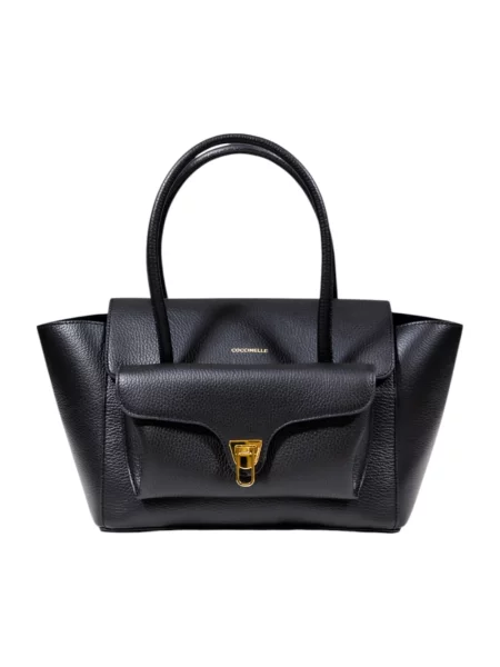 Torebka Coccinelle skórzana czarna