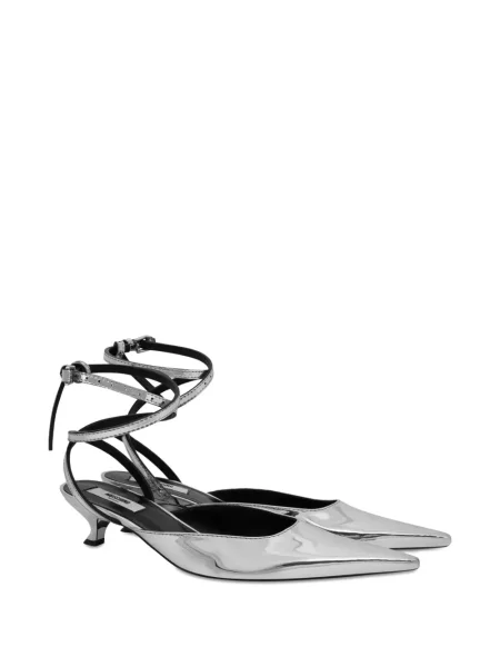 Pantofi cu toc Moschino gri