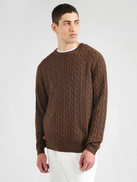 Only & Sons Pulover ONSLOUI ciocolatiu