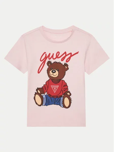 Guess T-Shirt ροζ