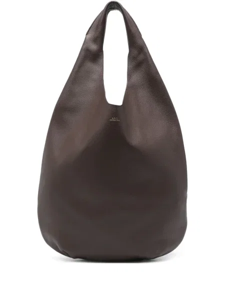 Geanta de piele A.p.c. din piele maro