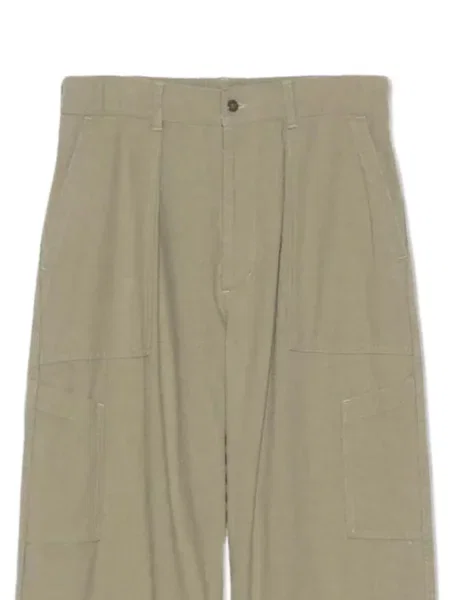 Pantaloni Nanamica de mătase verde