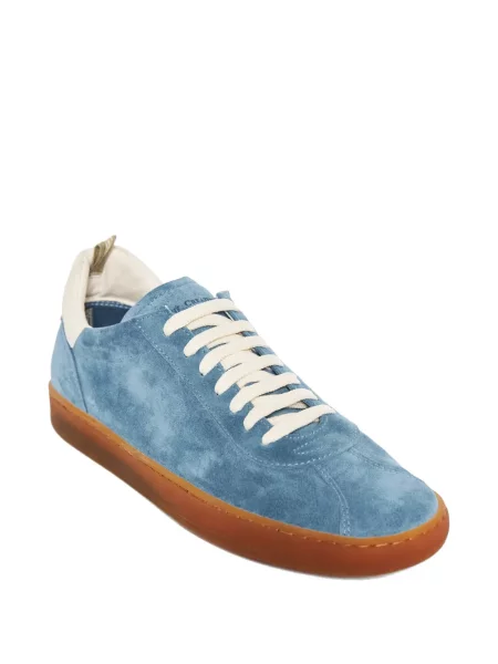 Sneakerși Officine Creative din piele de căprioară albastru