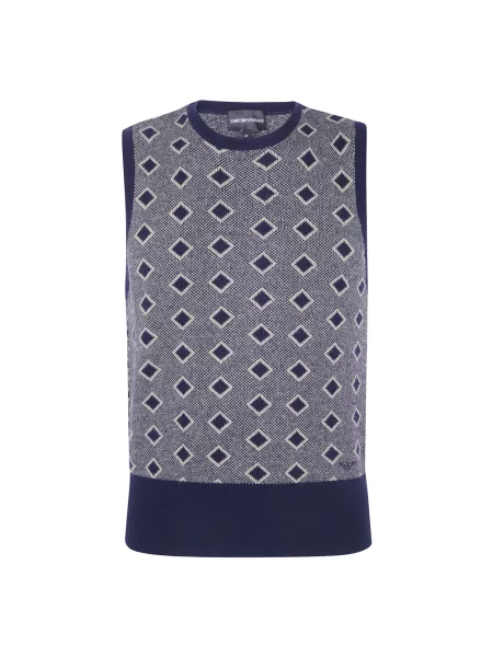 Sweter Emporio Armani bez rękawów