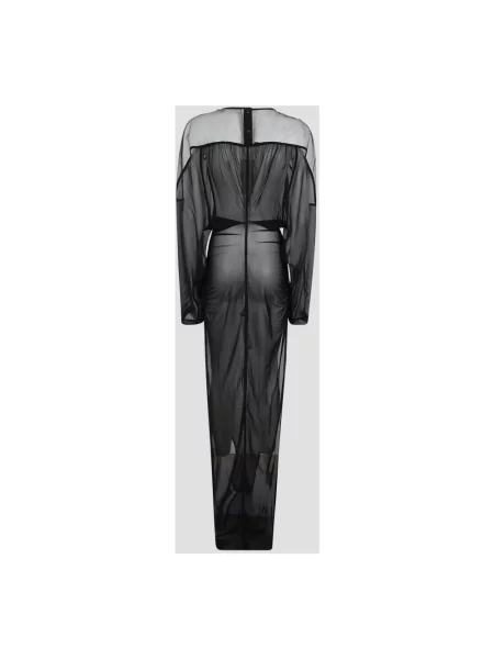 Sukienka Rick Owens szyfonowa czarna