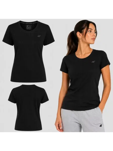 T-SHIRT 4F KOSZULKA SPORTOWA NA CO DZIEŃ czarna