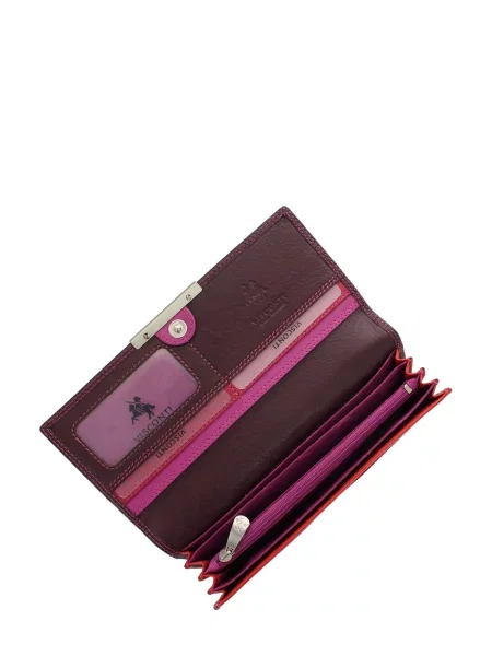 Кожаный кошелек Visconti фиолетовый