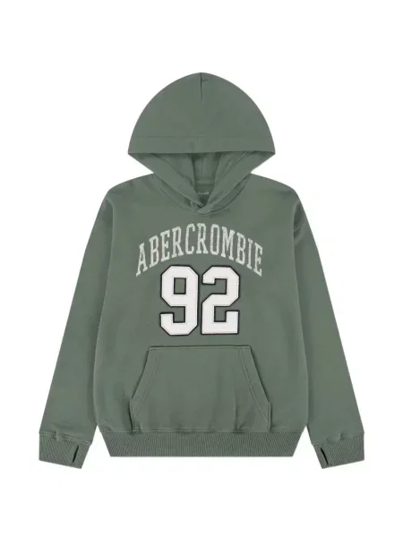 Bluza z kapturem dziecięca Abercrombie Fitch zielona