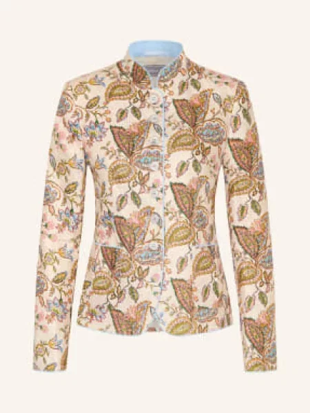 White Label Płaszcz Z Lnu beige biały