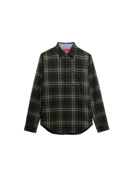 Košeľa Superdry zelená