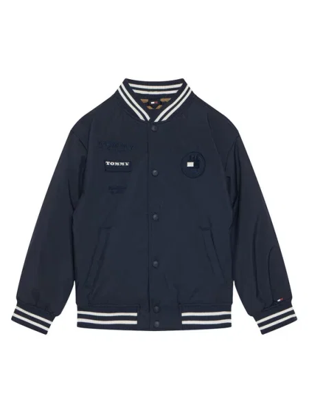 Tommy Hilfiger Bomber striukė Graphic Tamsiai mėlyna