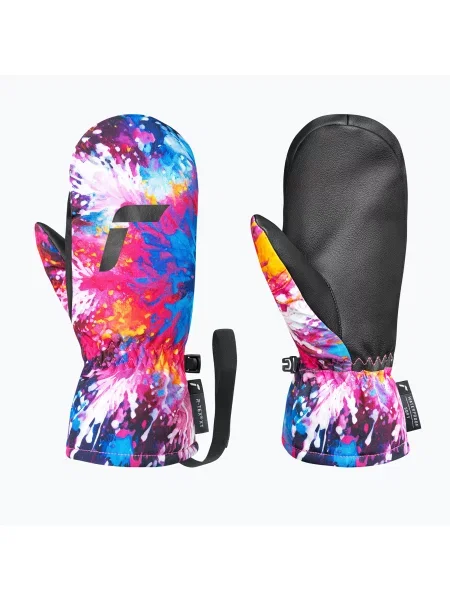 Детски скиорски ръкавици Reusch Carter R-Tex XT Junior mitten black/multicolour snowflake черно