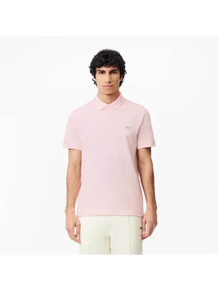 Lacoste Koszulka Polo Paris Stretch Piqué Regular Fit różowa
