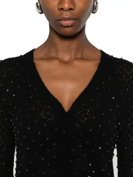 Cardigan Max Mara cu decolteu în V negru
