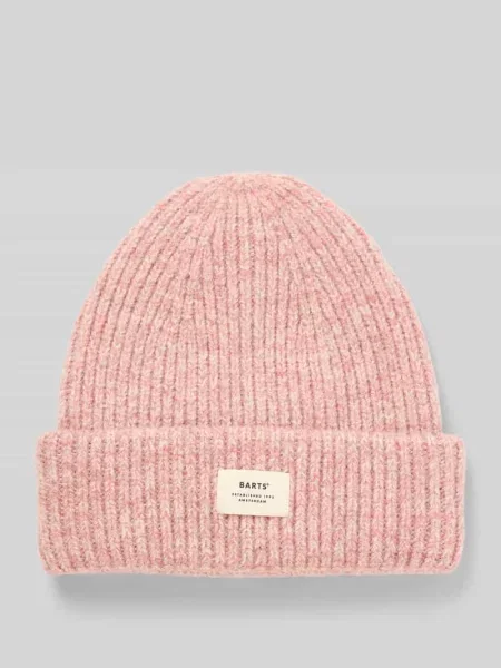 Czapka z imitacji dzianiny model ‘Owlet’ Barts różowa