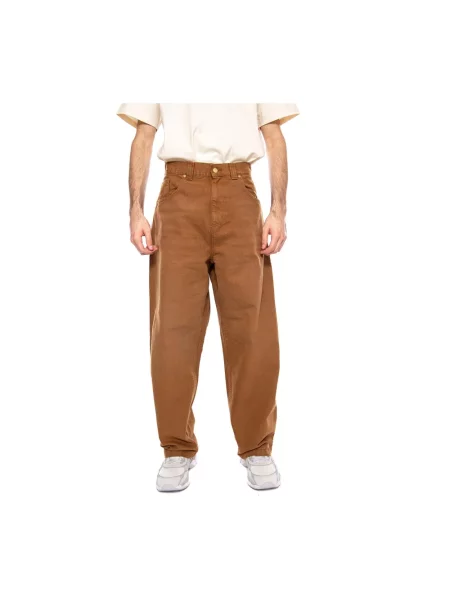 Spodnie Carhartt Wip brązowe