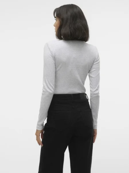 VERO MODA Póló CHLOE világosszürke szürke