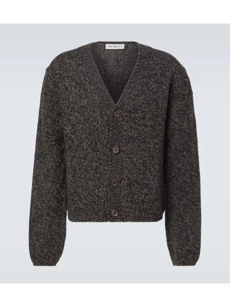 Cardigan Our Legacy de lână negru