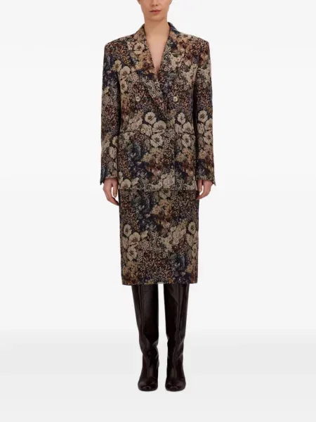 Fustă Herno cu model floral din jacard