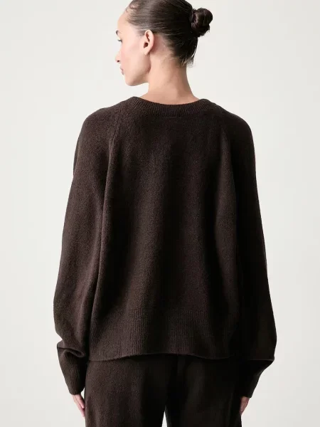 Adidas Originals пуловер дамски Essentials Knit кафяво